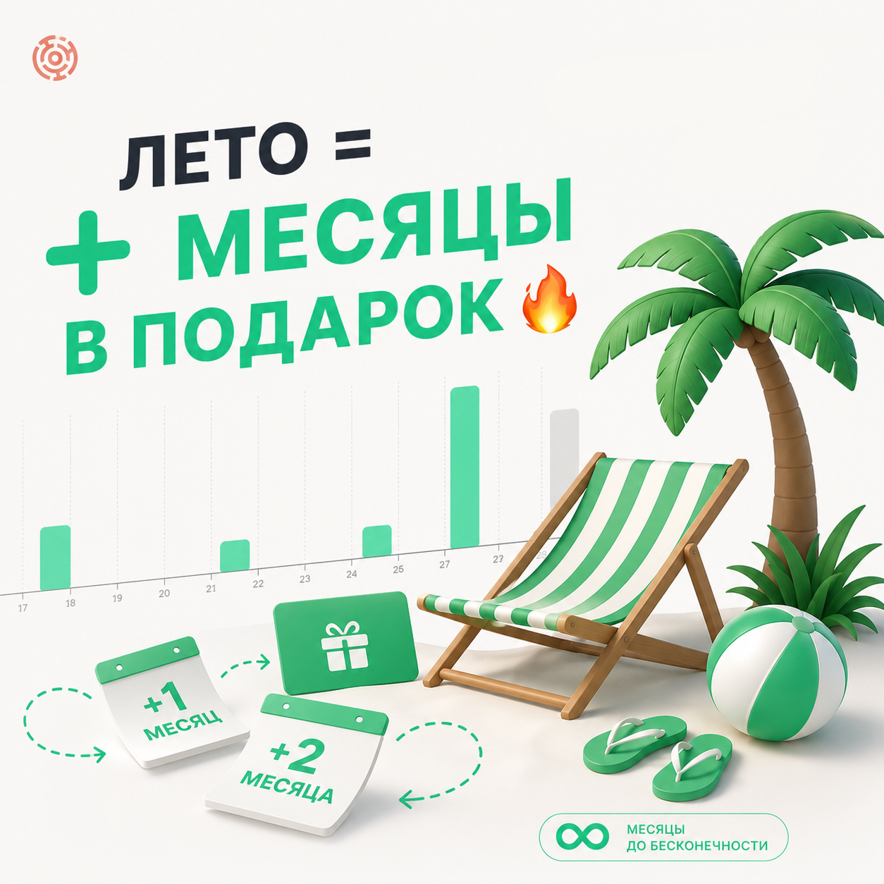 Наступило лето, а с ним мы дарим месяцы подписки